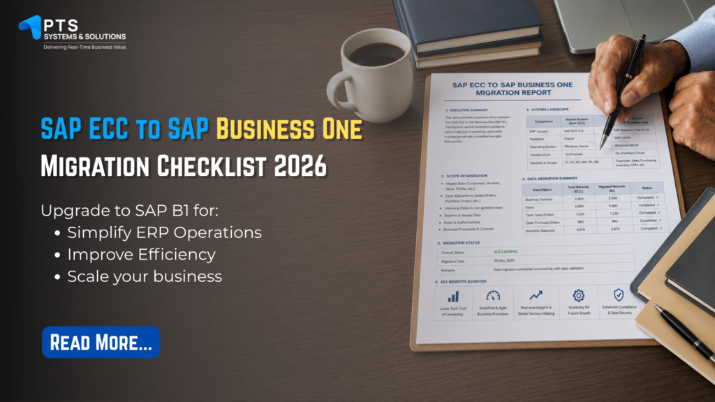 SAP ECC to SAP Business One Migration Checklist 2026